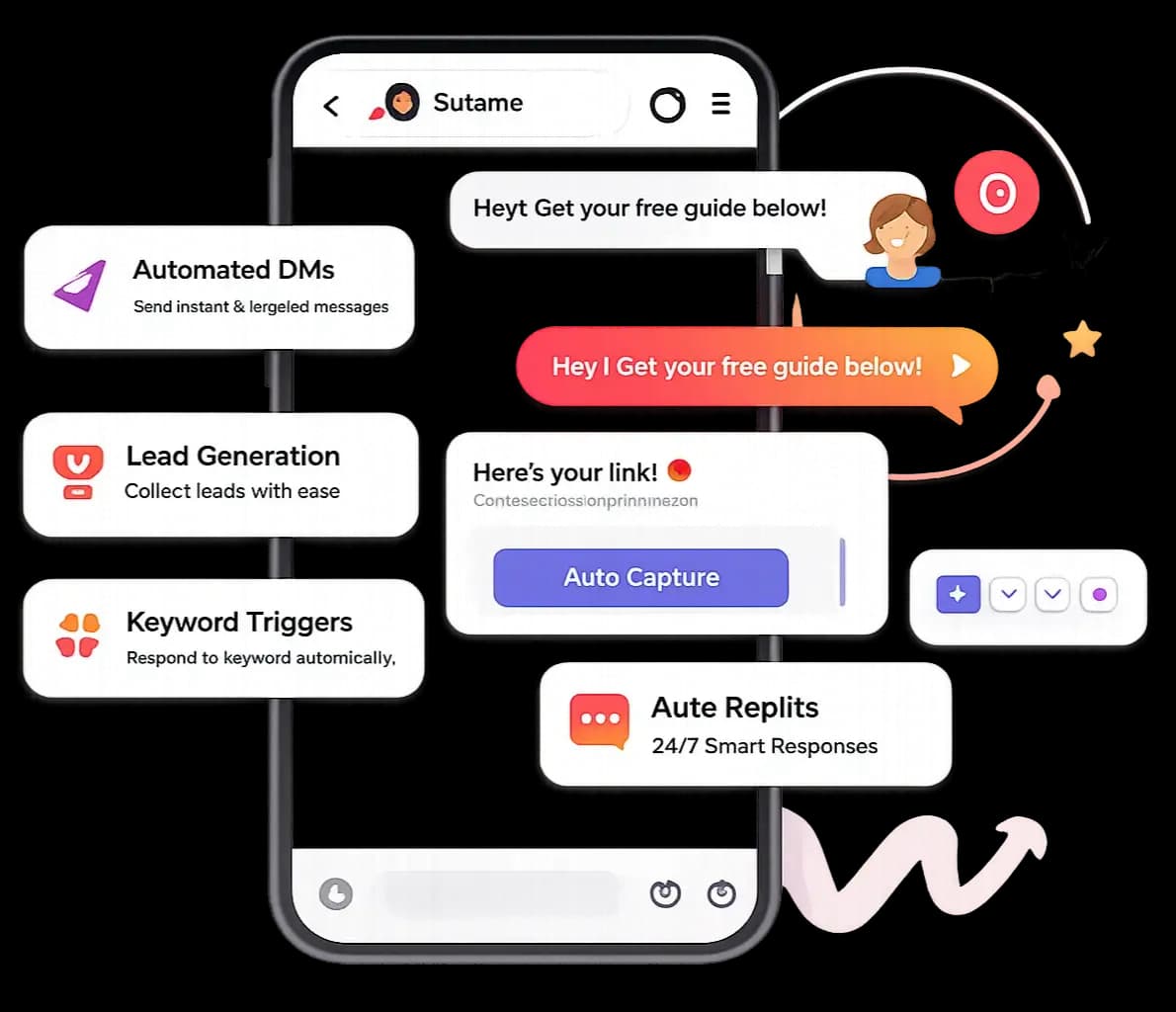 LinkBhejo Instagram DM Automation - comment triggers automatic DM reply to Instagram followers